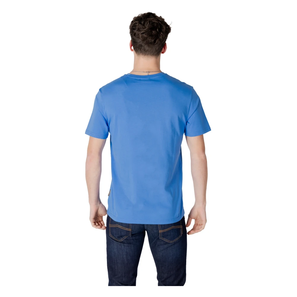 Napapijri Klassiek Katoenen T-shirt Blue Heren