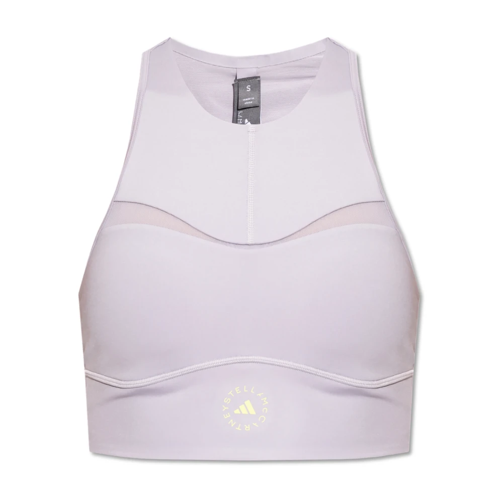 adidas by stella mccartney Training Top met Logo Gray Dames