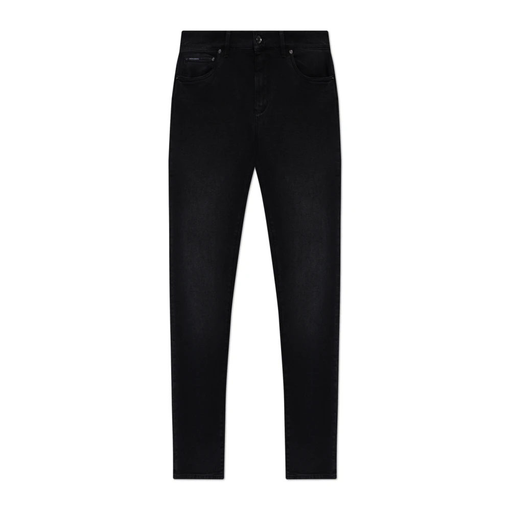 Dolce & Gabbana Hombre Negro Vaqueros, Talla: 2XL