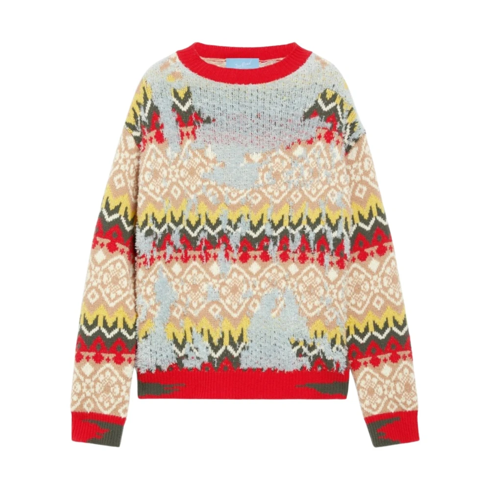 Max Mara Weekend Zigzag Gebreide Trui Multicolor Dames