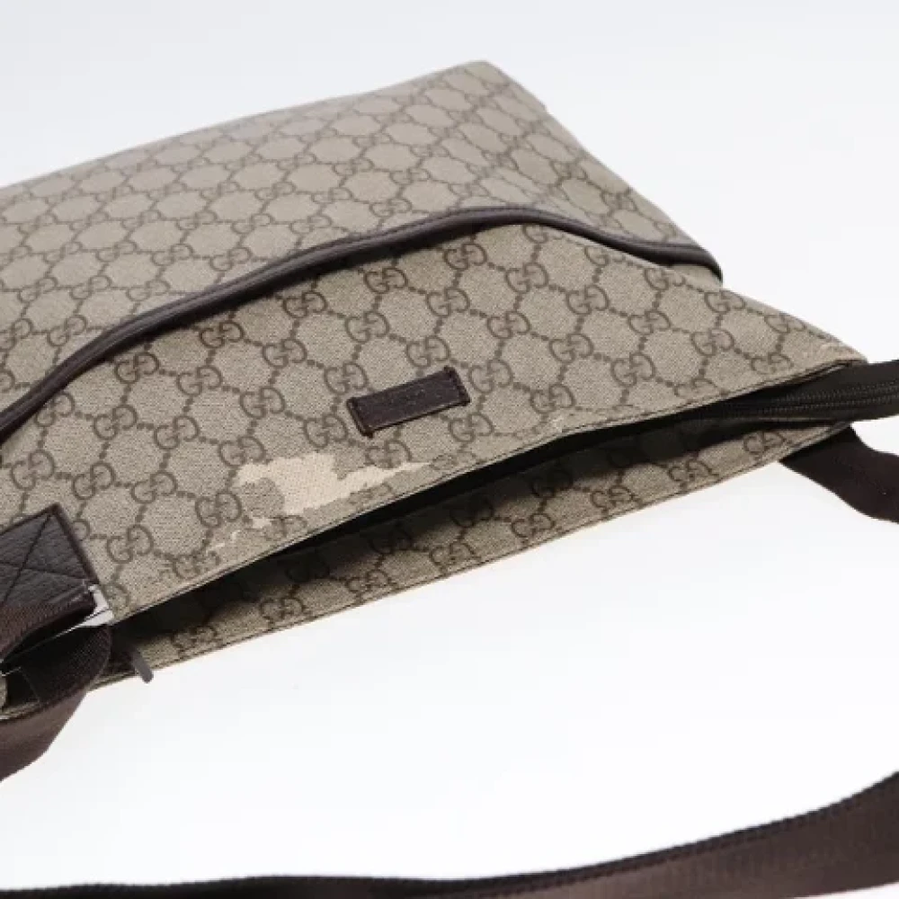 Gucci Vintage Pre-owned Canvas gucci-bags Beige Dames