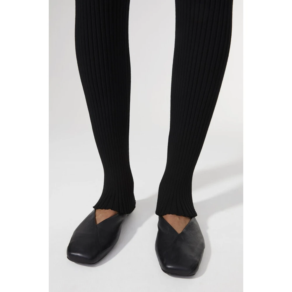Rodebjer Ribgebreide Broek Black Dames