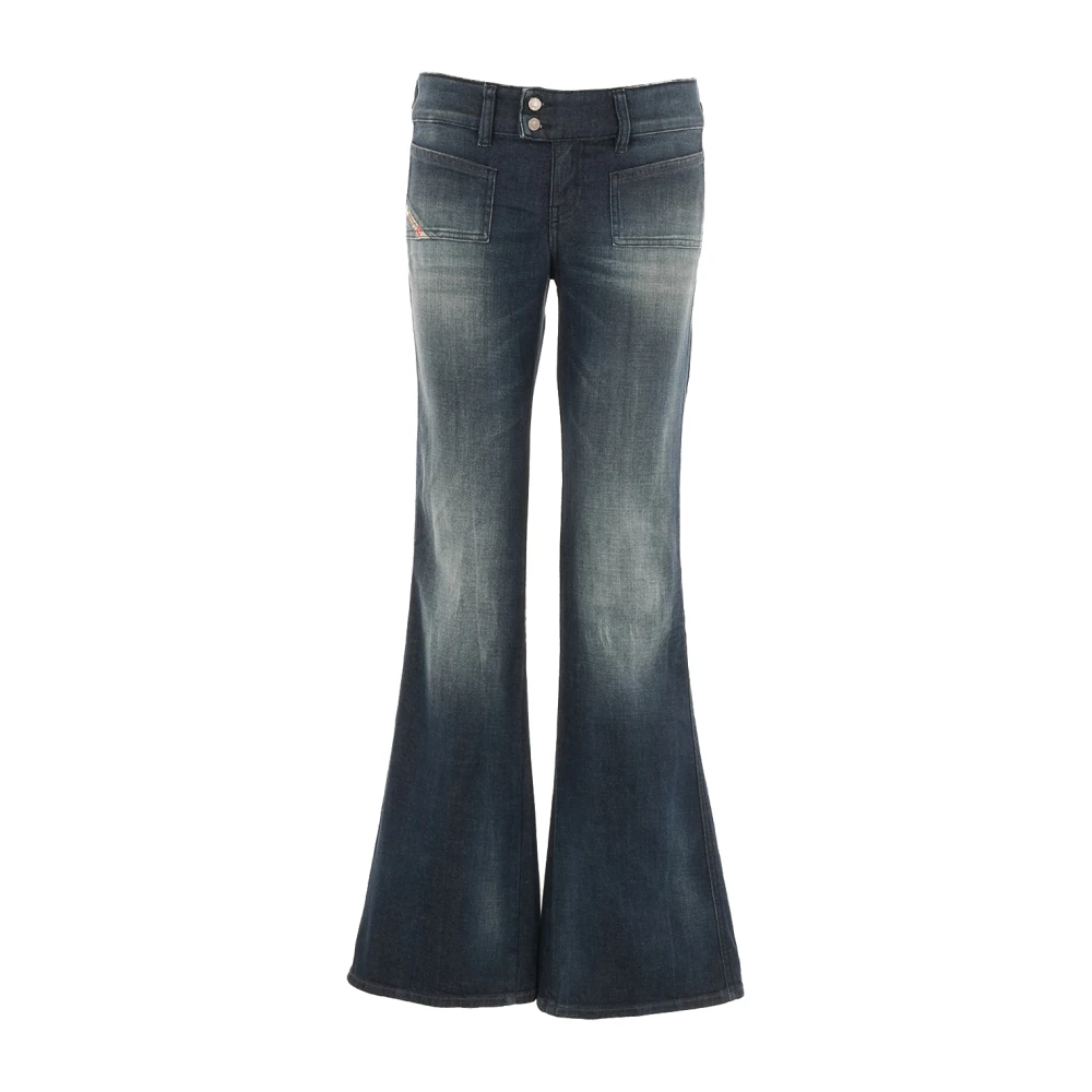 Diesel Women's Blue Flare Jeans, W27, D-Akii Flared Jeans