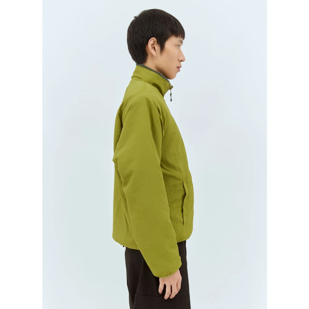 Stüssy Omkeerbare Fleecejas Green Heren