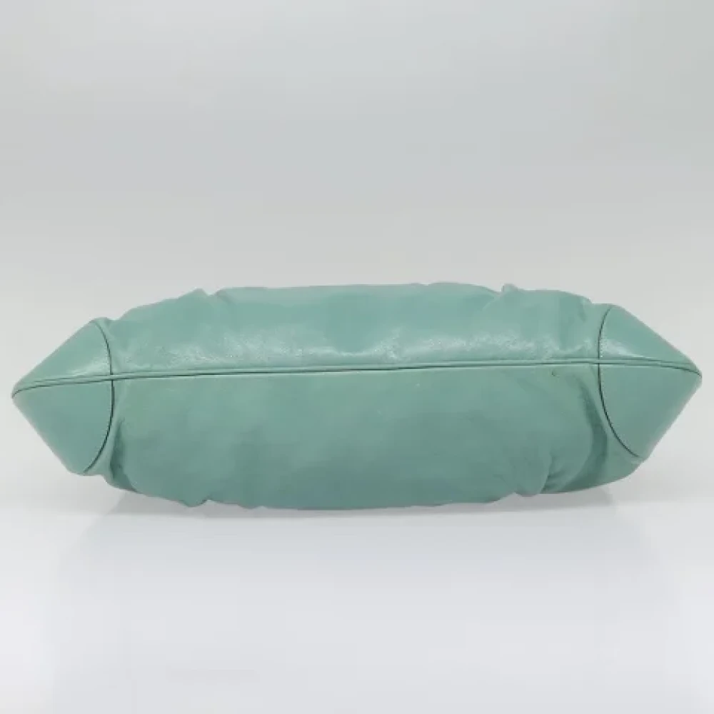 Salvatore Ferragamo Pre-owned Leather handbags Green Dames