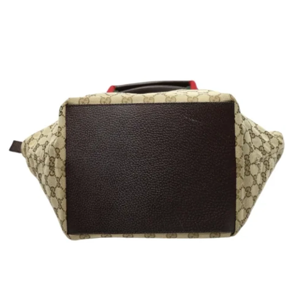Gucci Vintage Pre-owned Fabric gucci-bags Beige Dames