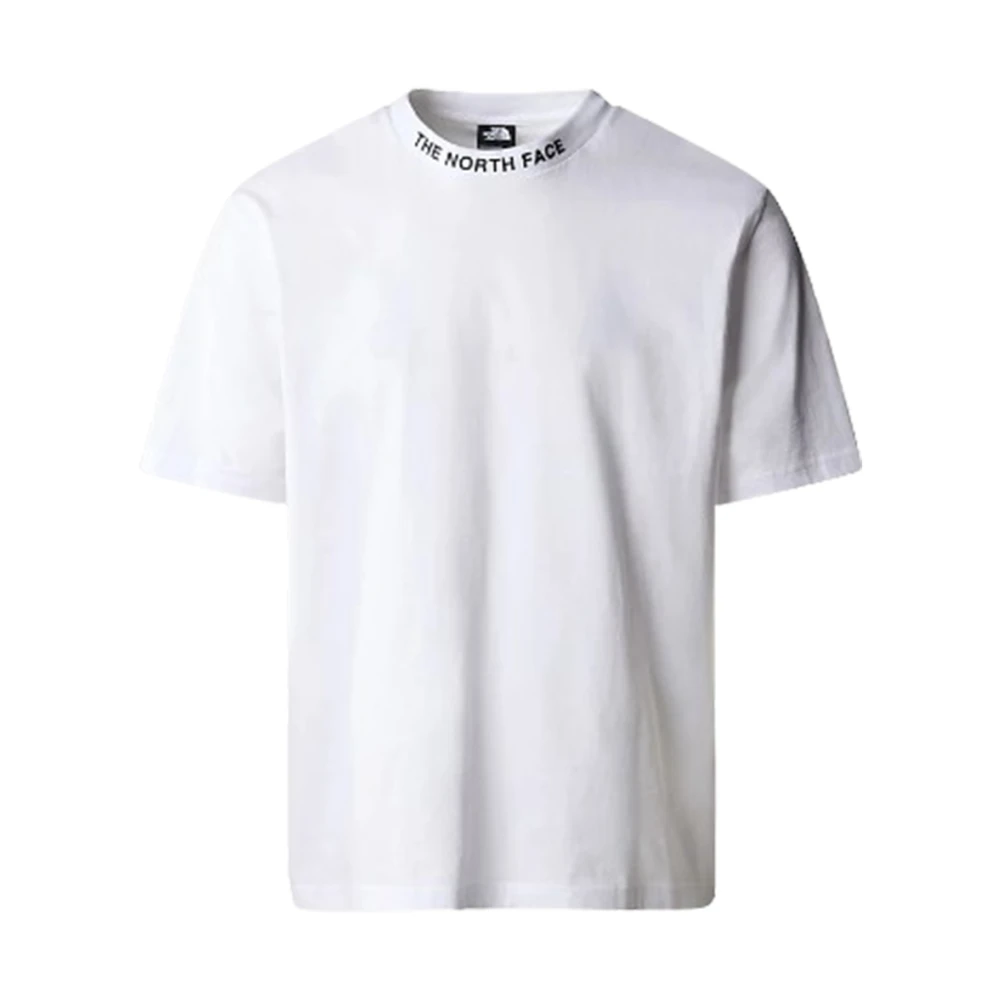 The North Face Witte Zumu Jacquard Geribbelde Kraag T-shirt White Heren