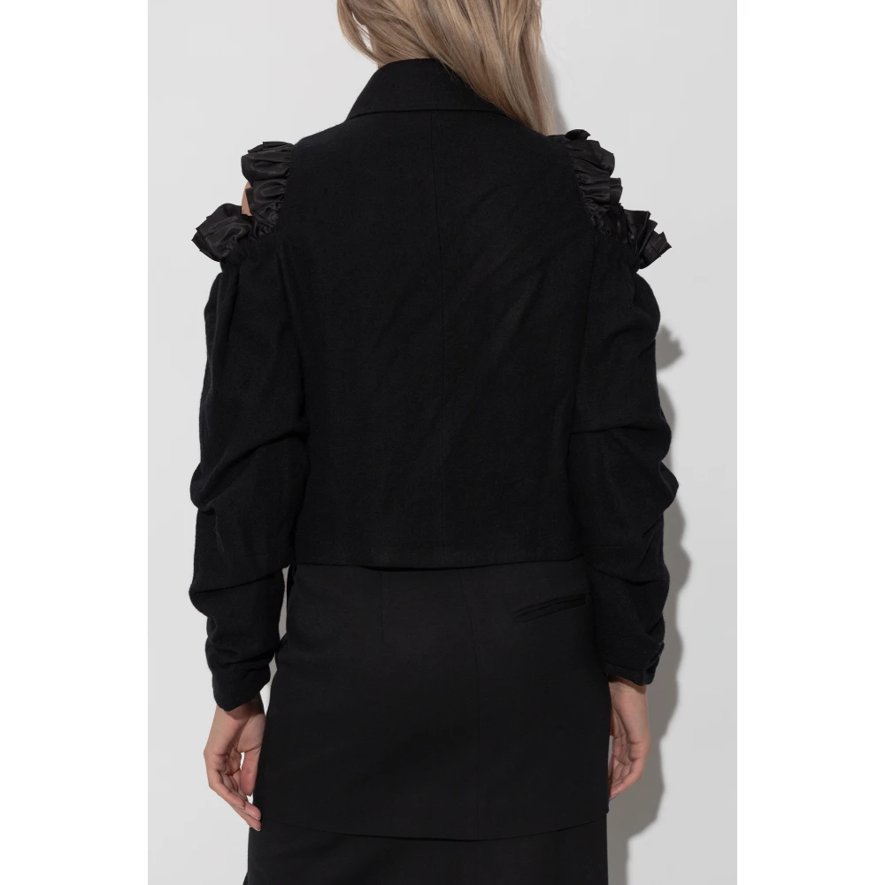 Comme des Garçons Double-breasted jas met splitten Black Dames