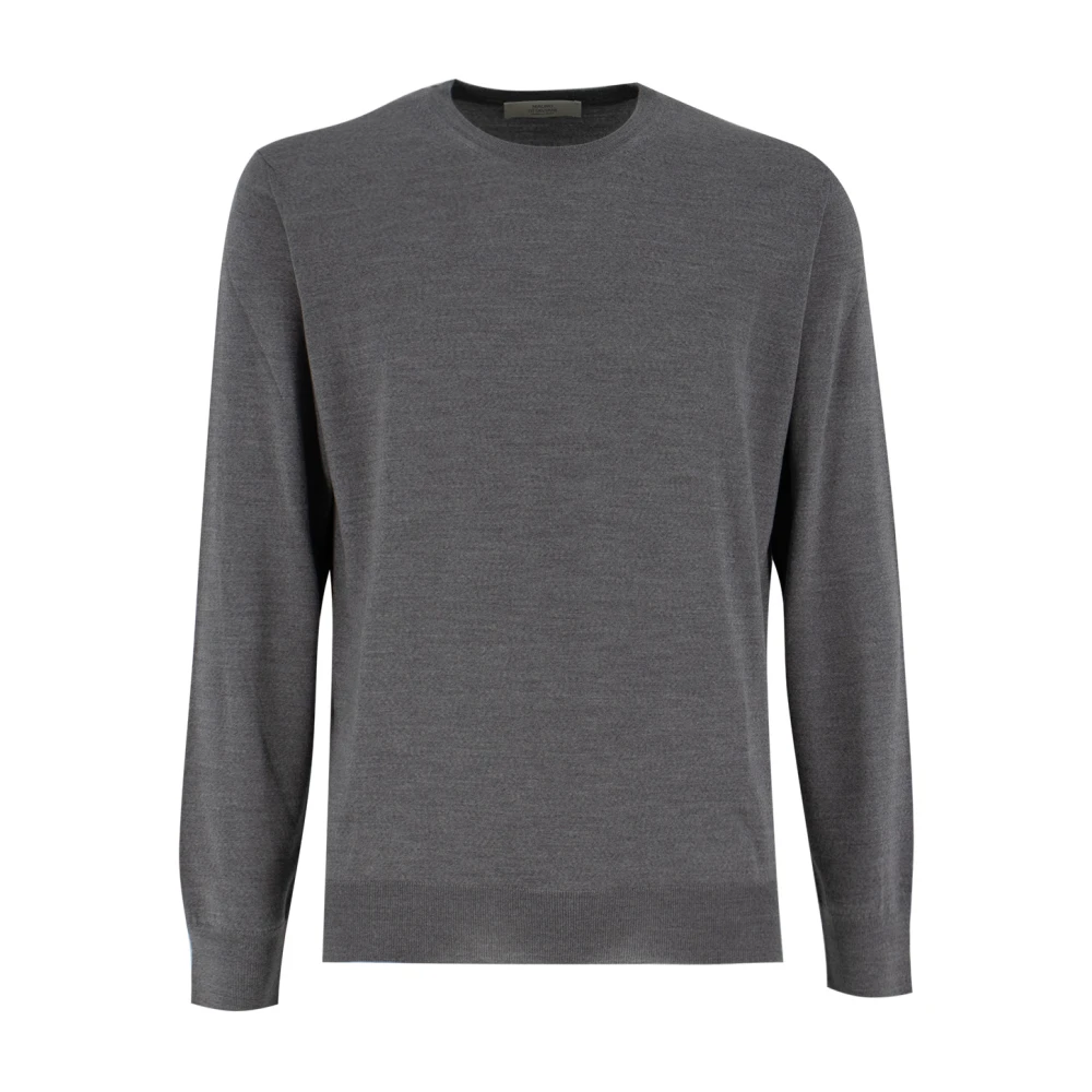 Mauro Ottaviani Elegant Crew Neck Sweater Gray Heren