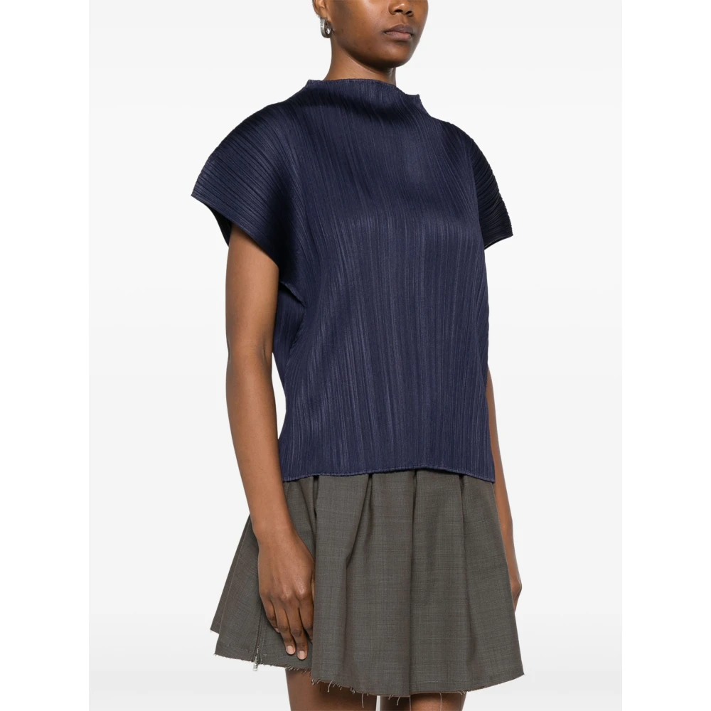 Issey Miyake Casual Katoenen Overhemd voor Mannen Blue Dames