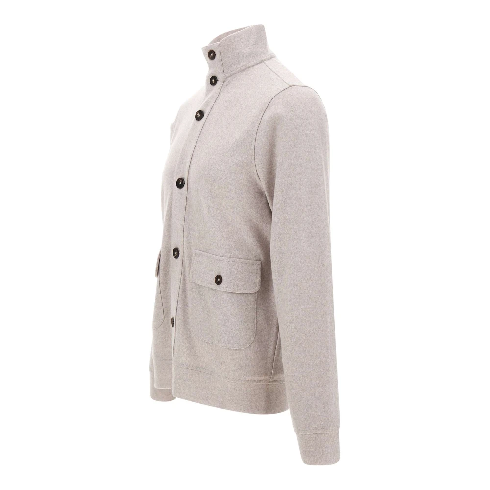 Filippo De Laurentiis Merino Wol Beige Jas Beige Heren