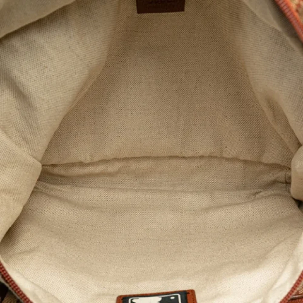 Gucci Vintage Pre-owned Canvas backpacks Beige Dames