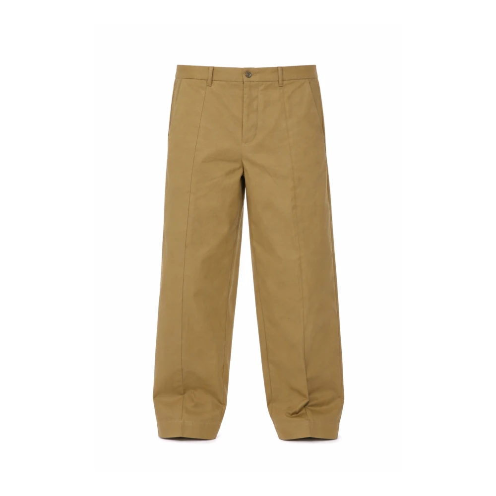 Nine In The Morning Men's Beige Meteorite Trousers - Wide Trousers - S - Trousers