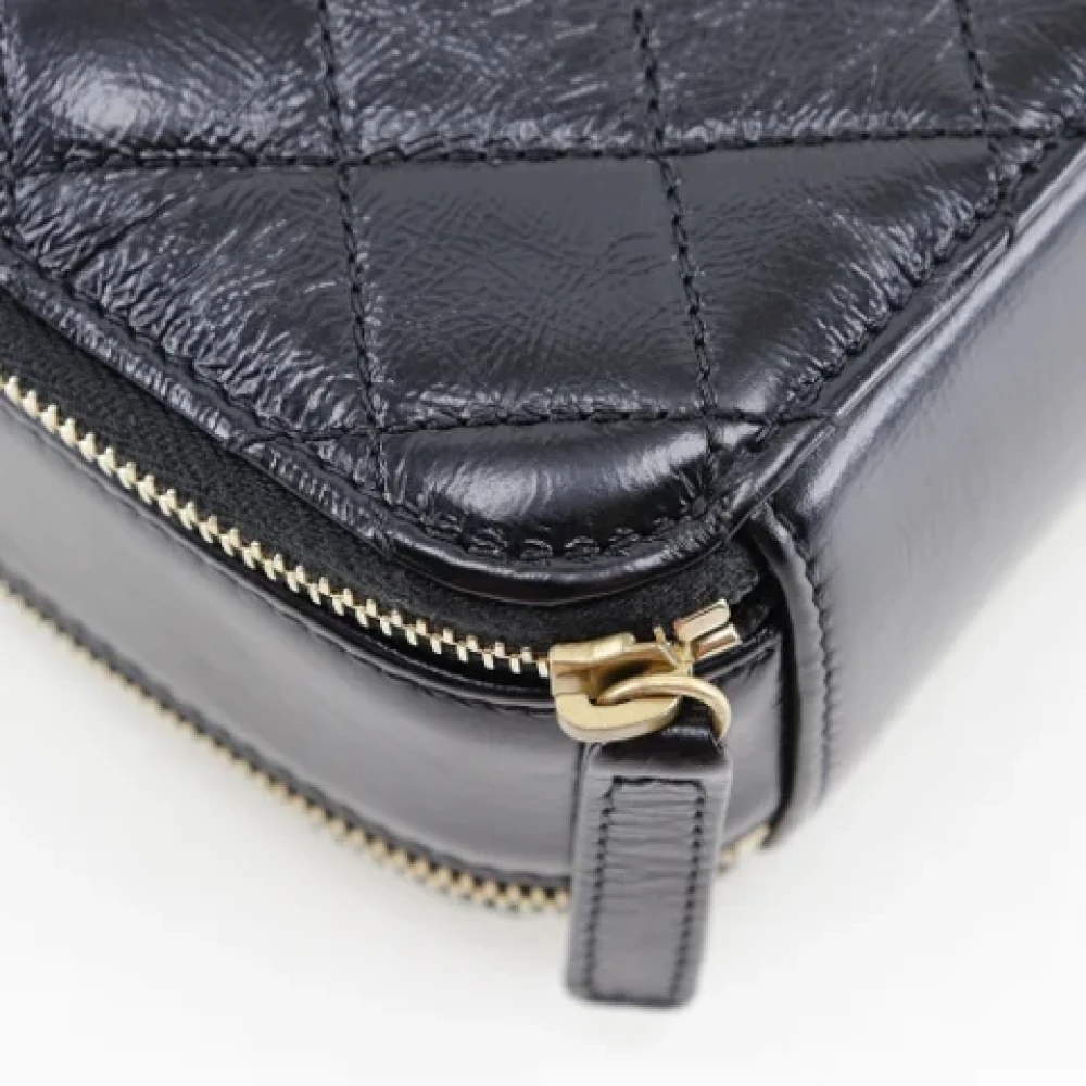 Chanel Vintage Pre-owned Leather handbags Black Dames