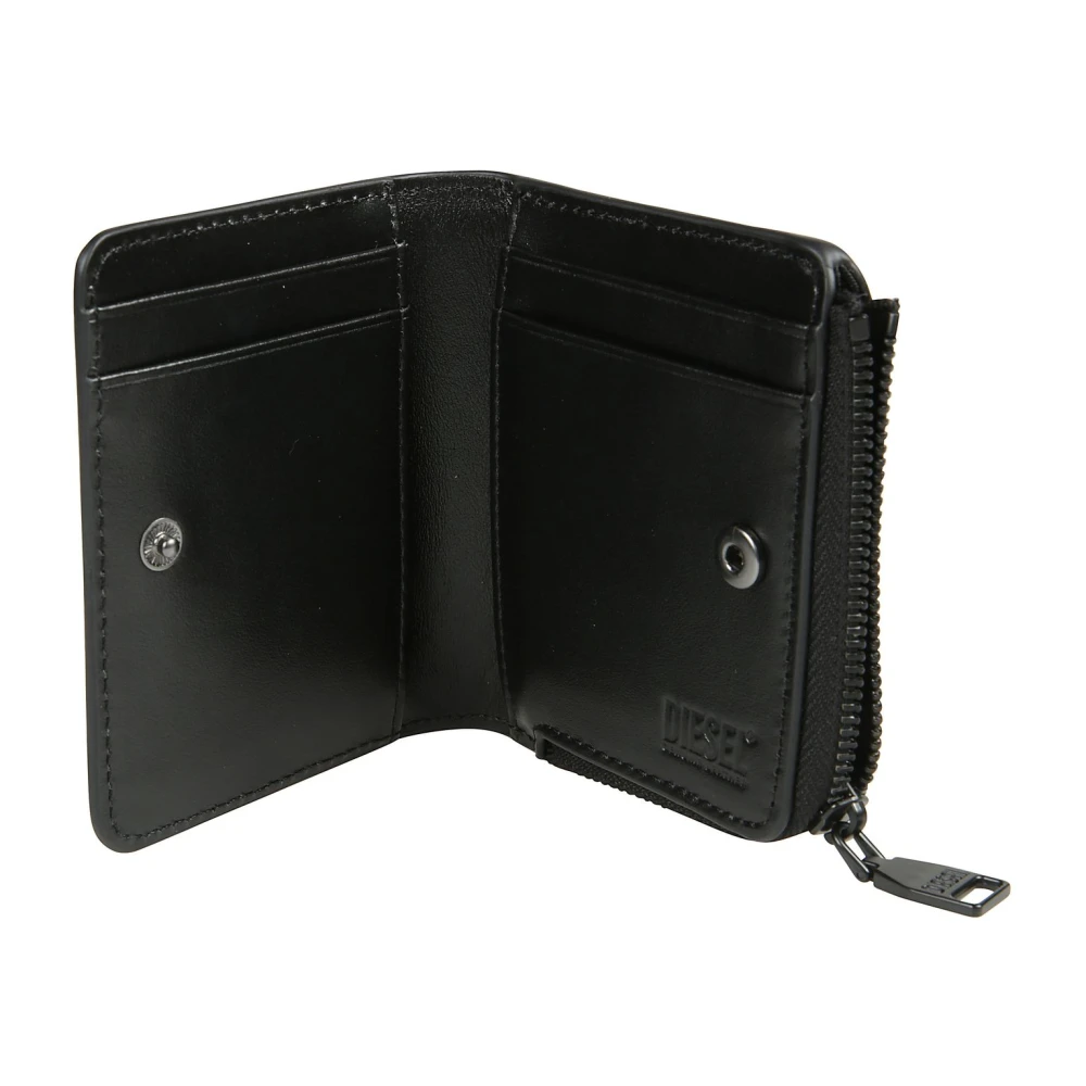 Diesel Kaarthouder Ritsportemonnee Black Heren