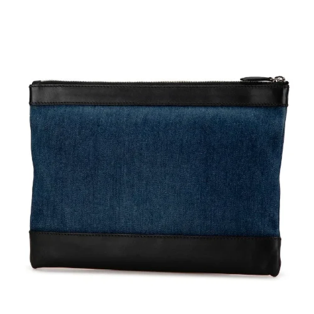 Balenciaga Vintage Pre-owned Canvas clutches Blue Dames