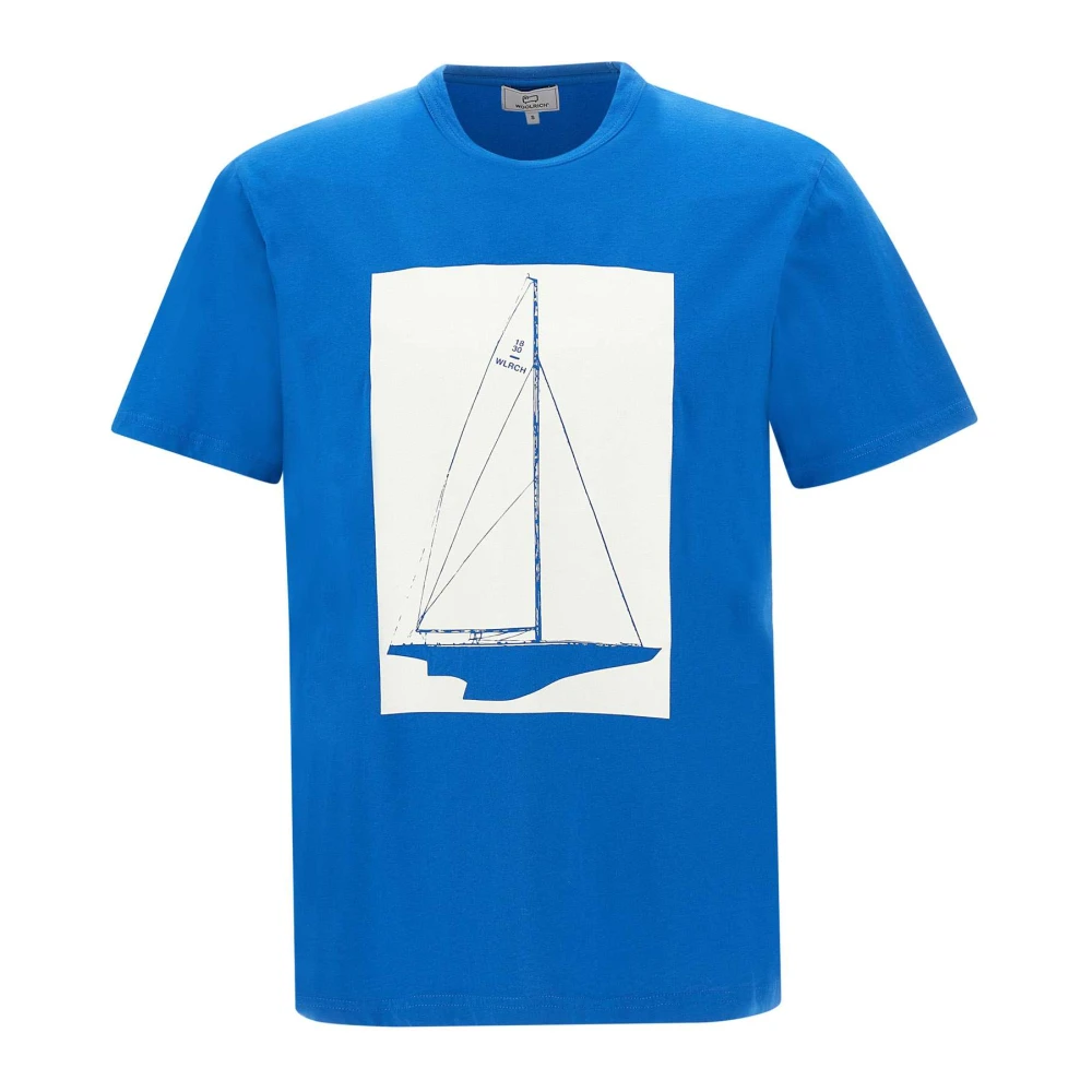 Woolrich Blauwe T-shirts en Polos van Blue Heren