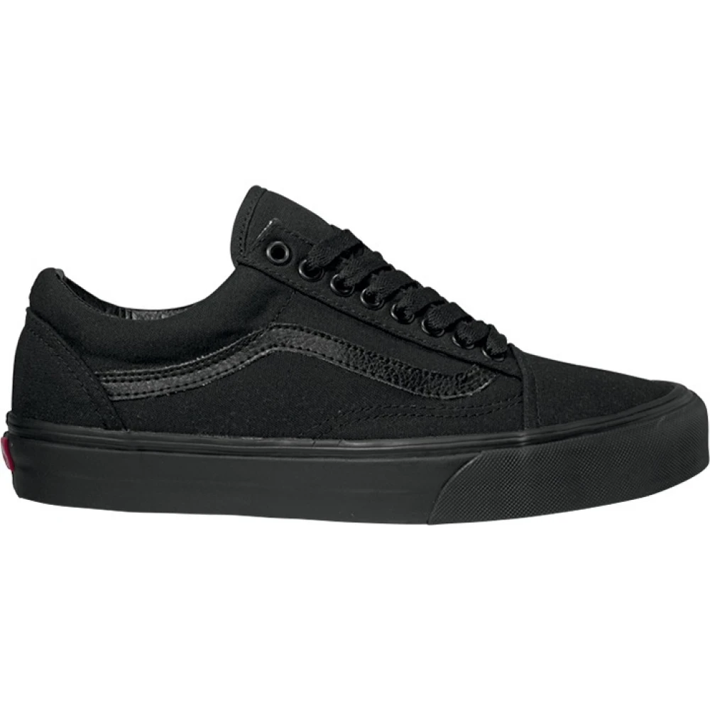 Vans Women's Black Sneakers,, Classic Canvas Low Top Trainers Size 12 Uk