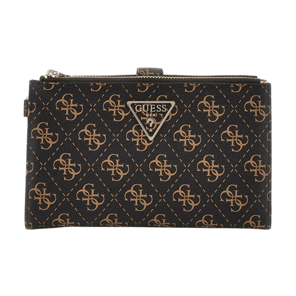 Guess Bruine Synthetische Damesportemonnee Brown Dames