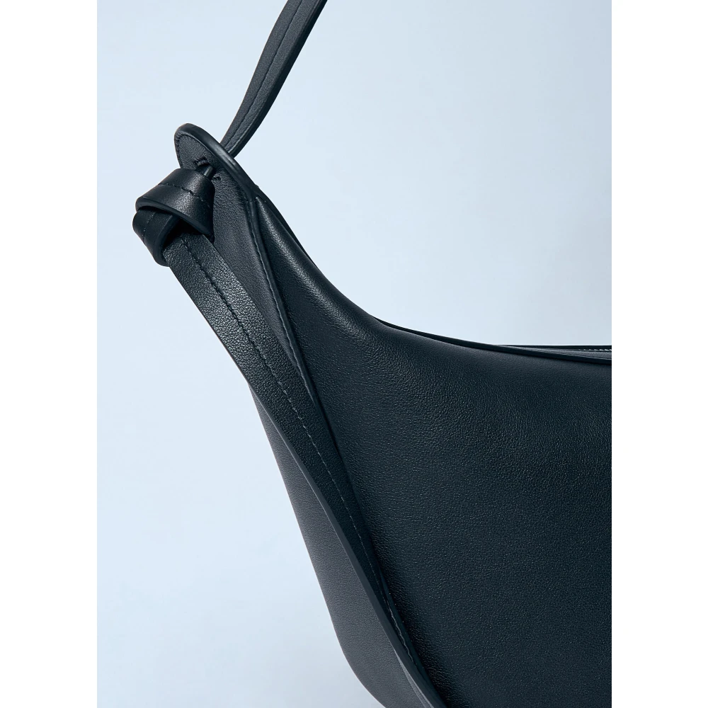 Jil Sander Knoop Crossbody Tas met Logo Motief Black Heren