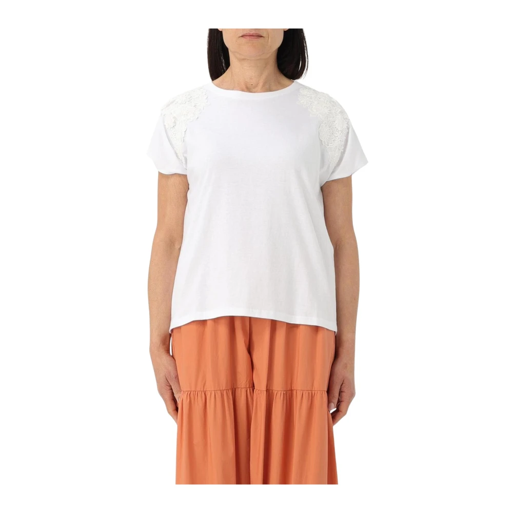 Twinset - Tops > T-Shirts - White - Twinset - Modalova