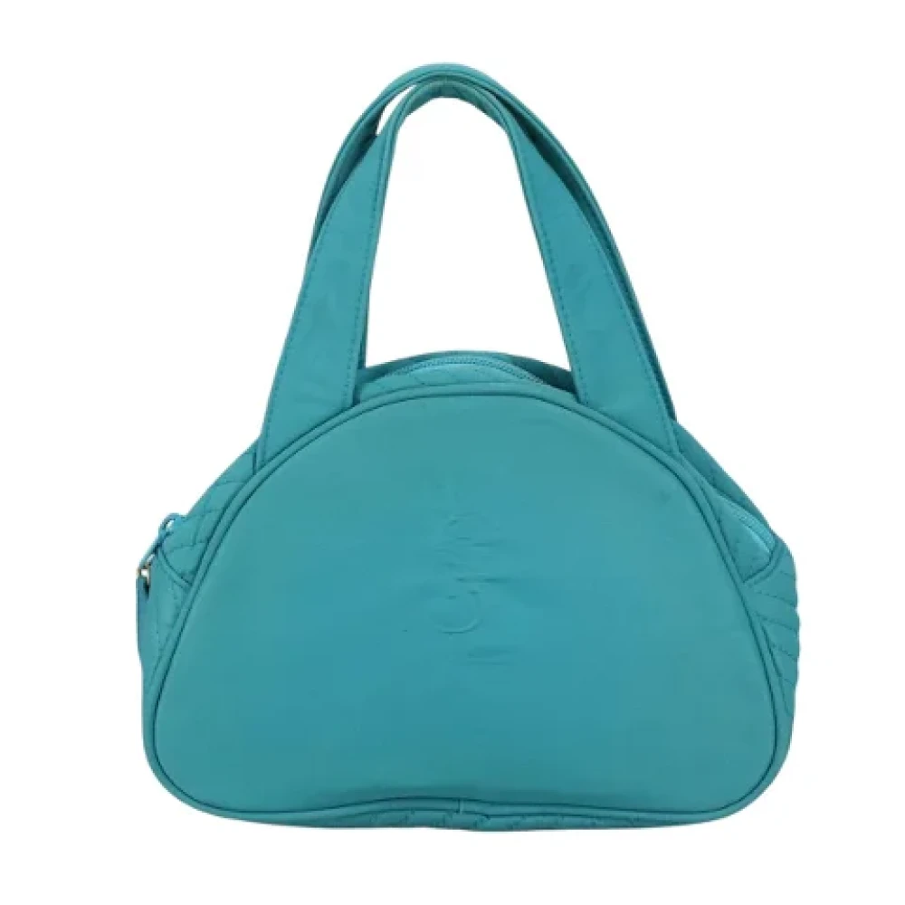Saint Laurent Vintage Pre-owned Nylon handbags Blue Dames