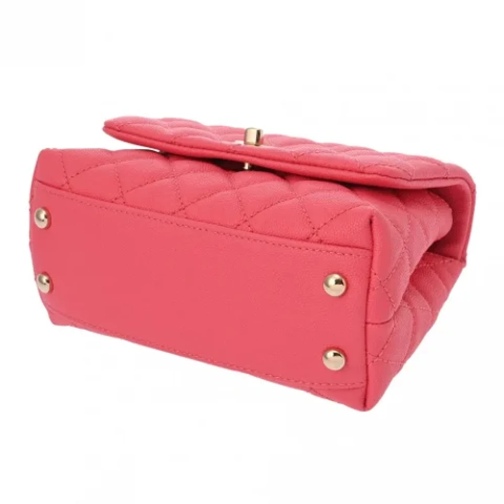 Chanel Vintage Pre-owned Leather chanel-bags Pink Dames