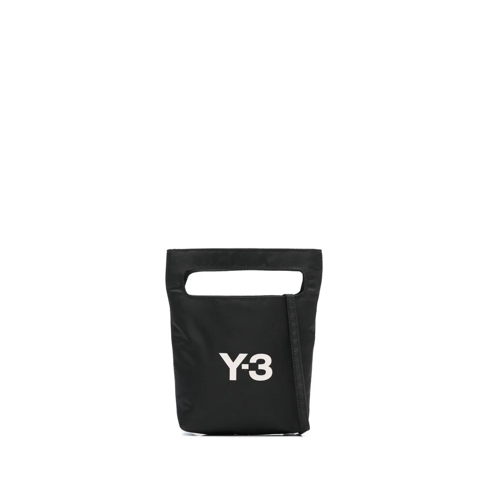 Y-3 Zwarte Tas met Uitgesneden Handvat Black Dames