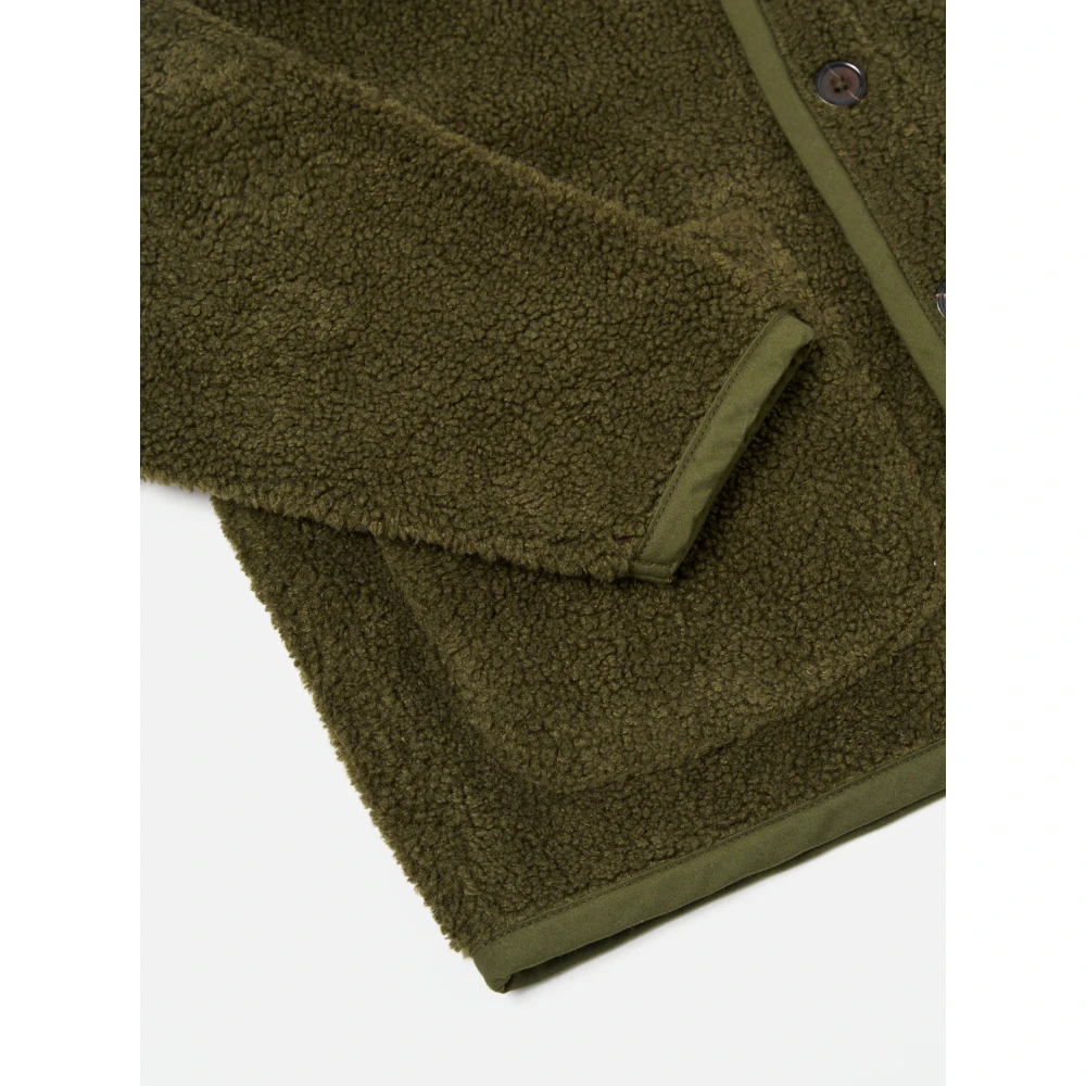 Universal Works Olijfgroene Fleecejas Green Heren