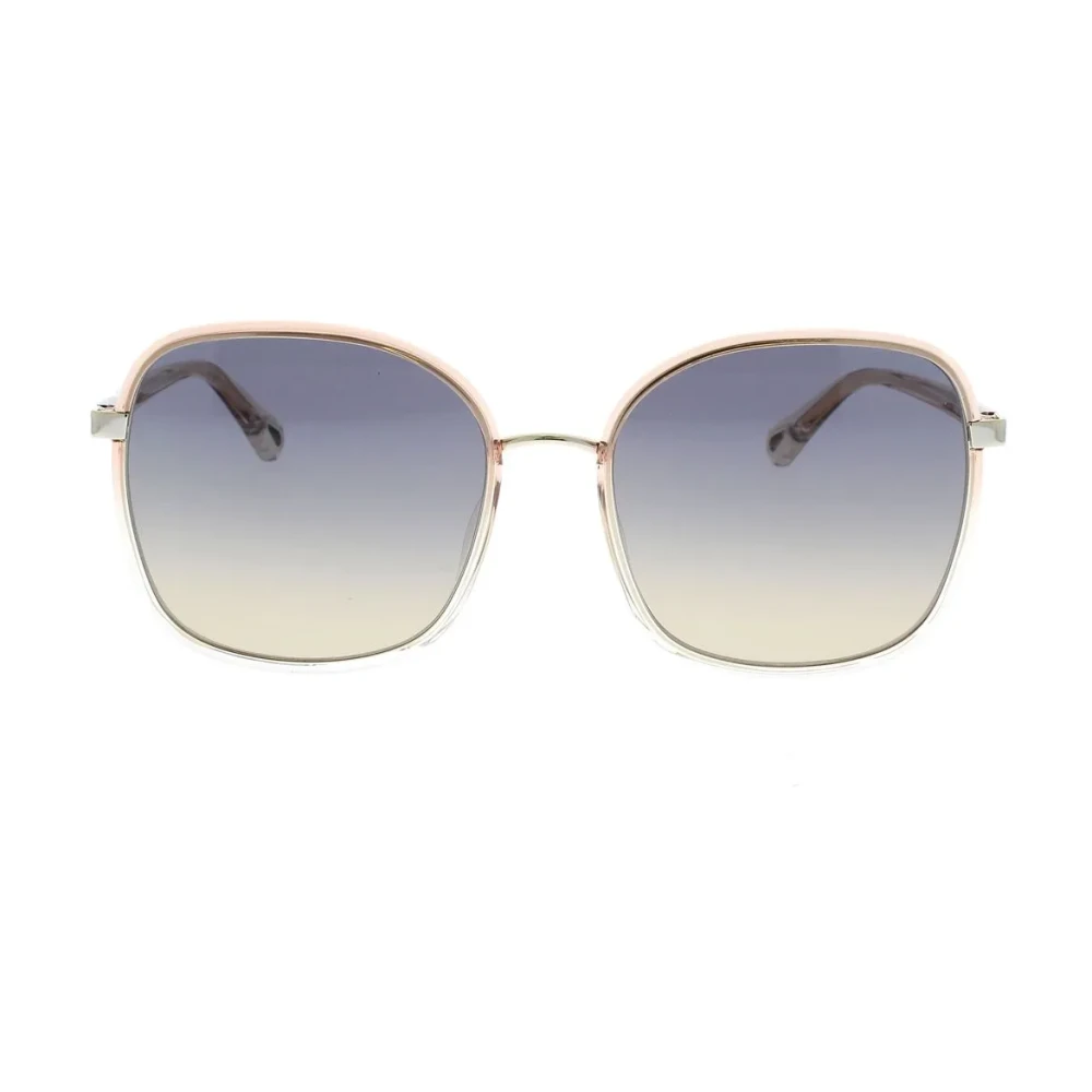 Chloé Women's Orange Sunglasses, 59 Mm, Rainbow Oversized Square Sunglasses