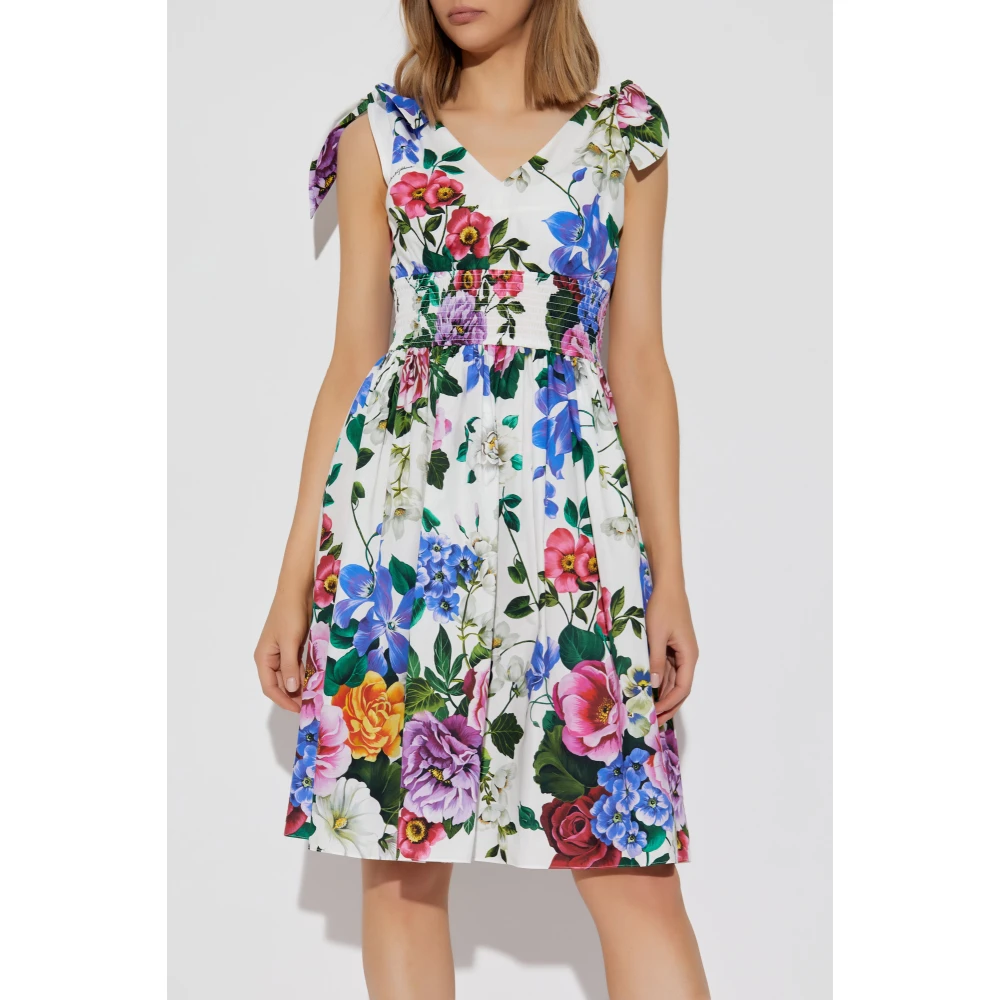 Dolce & Gabbana Jurk met bloemenmotief Multicolor Dames
