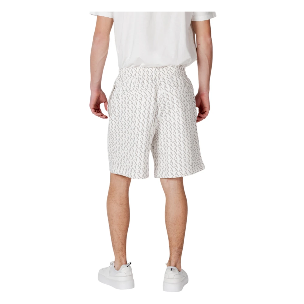 Armani Exchange Sportieve Bermuda Shorts voor Mannen Beige Heren