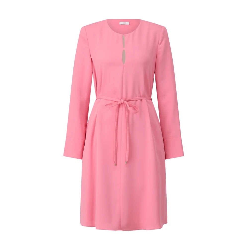 RIANI Soepelvallende Midi Jurk met Riem Pink Dames