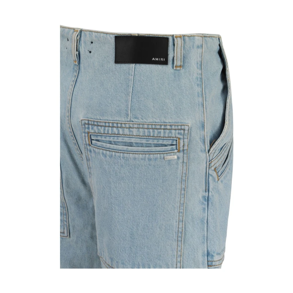 Amiri Cargo Denim Broek met Zakken Blue Dames