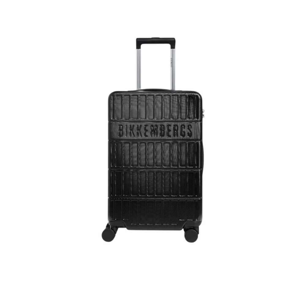 Bikkembergs Unisex Zwart Koffers One Size, Cabin Bags