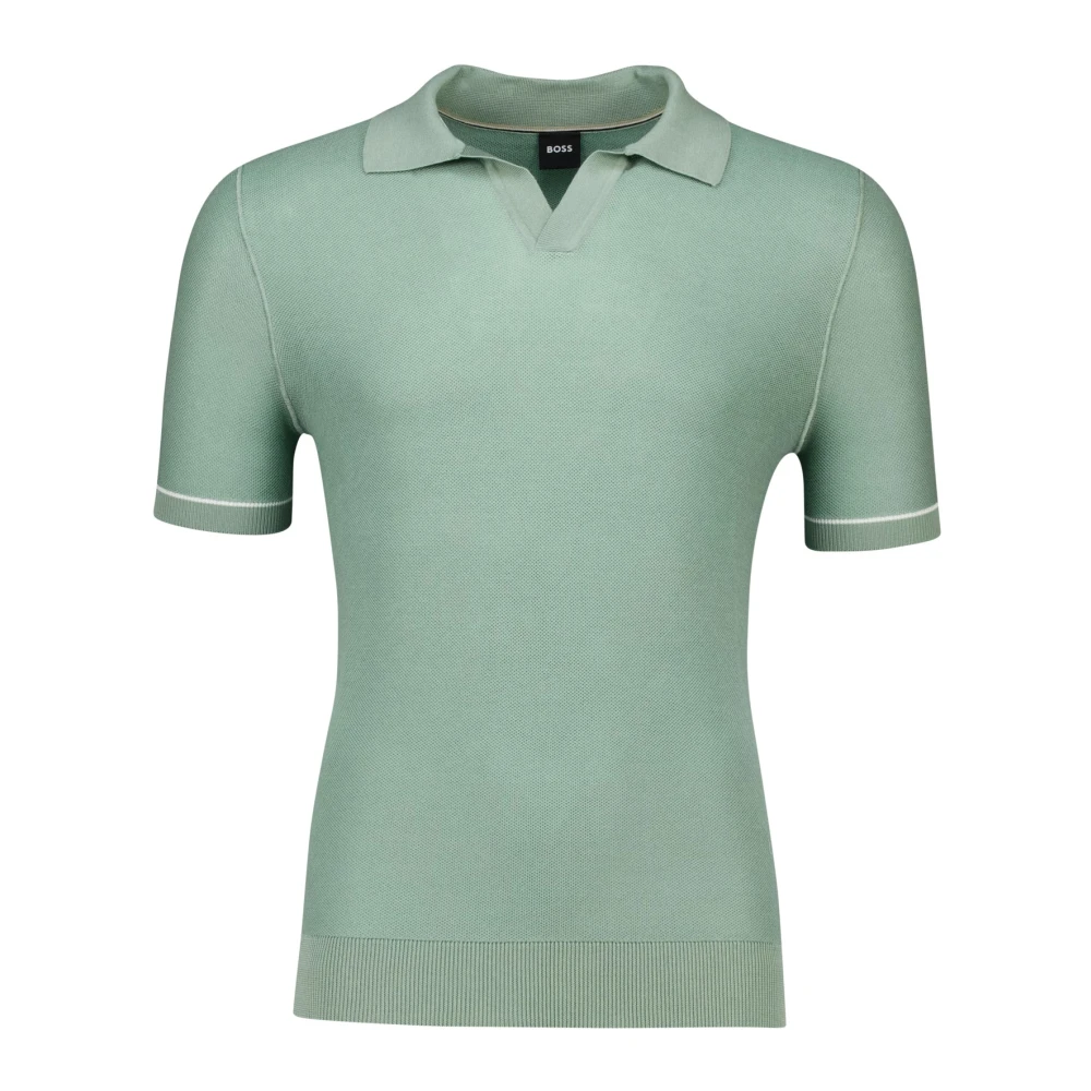 Hugo Mannelijk Groente Tops Heren, Groen, 3XL, Groene Poloshirt Met Korte Mouwen