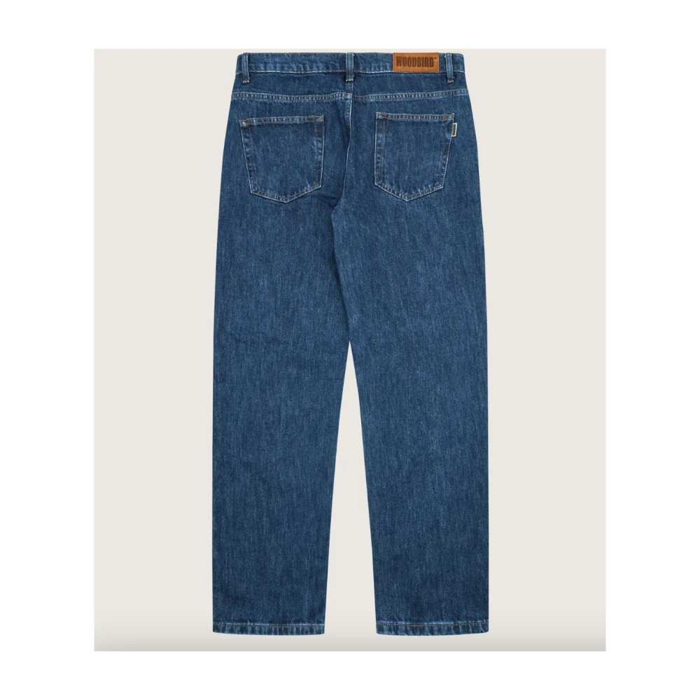 Woodbird Rinse Jeans 90s Stijl Blue Heren