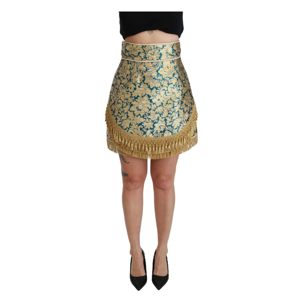 Dolce & Gabbana Women's Gold Elevate Your Wardrobe With Our Exquisite Skirt
