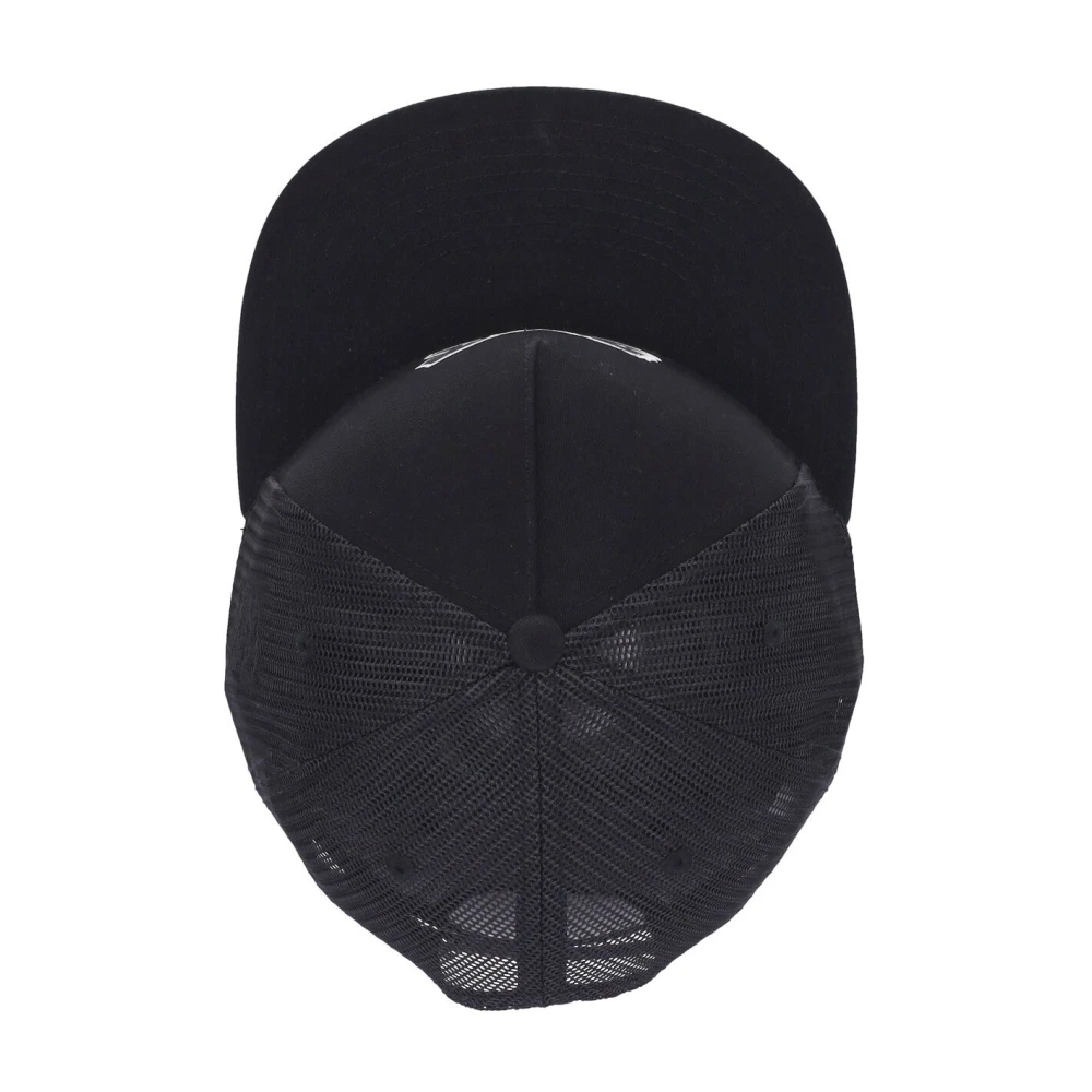 HUF Golvende Trucker Zwarte Platte Klep Pet Black Heren