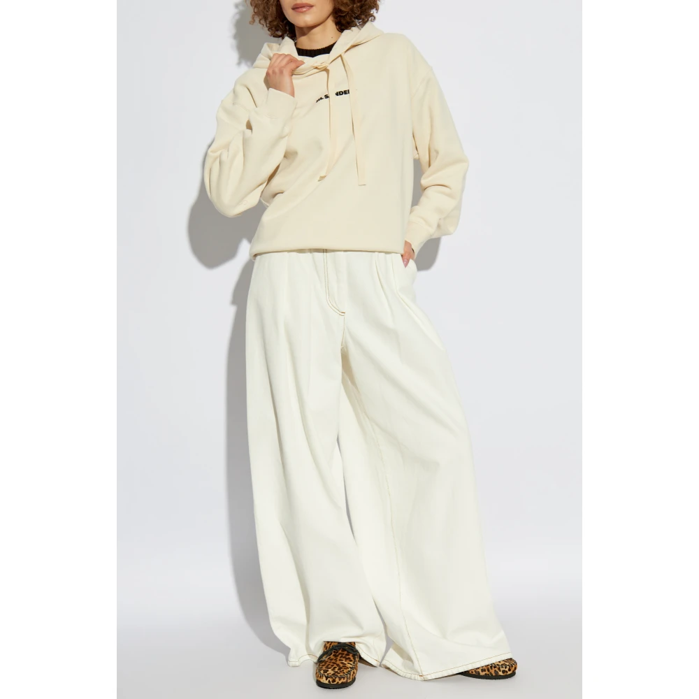 Jil Sander Hoodie Beige Dames