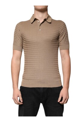 silk-polo-t-shirt-brown-short-sleeves