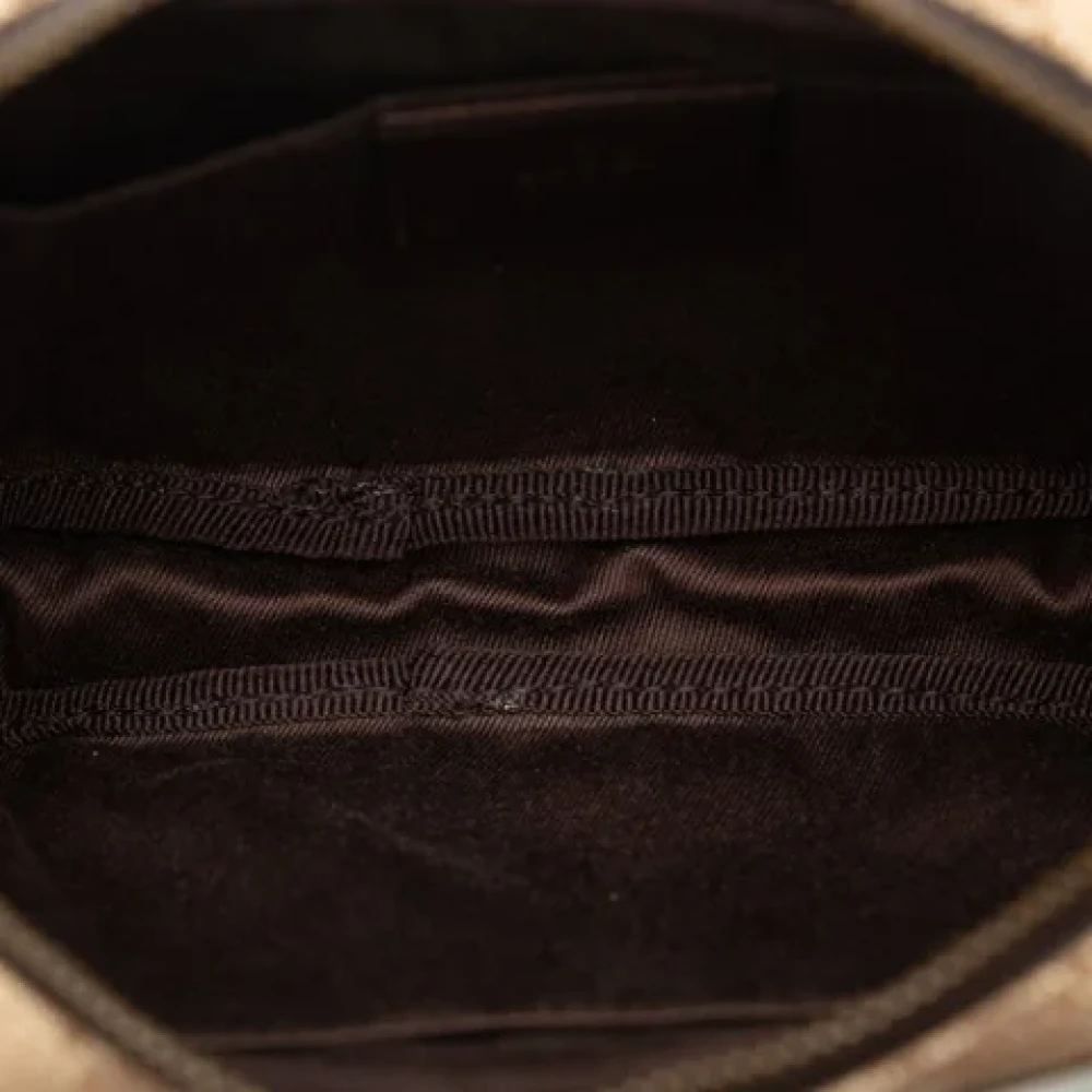 Gucci Vintage Pre-owned Canvas clutches Brown Dames