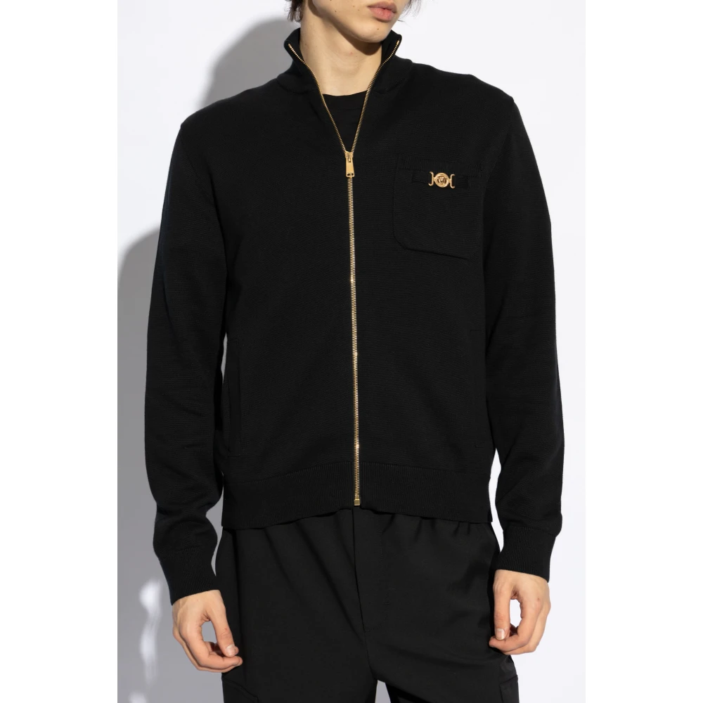Versace Vest met zakken Black Heren