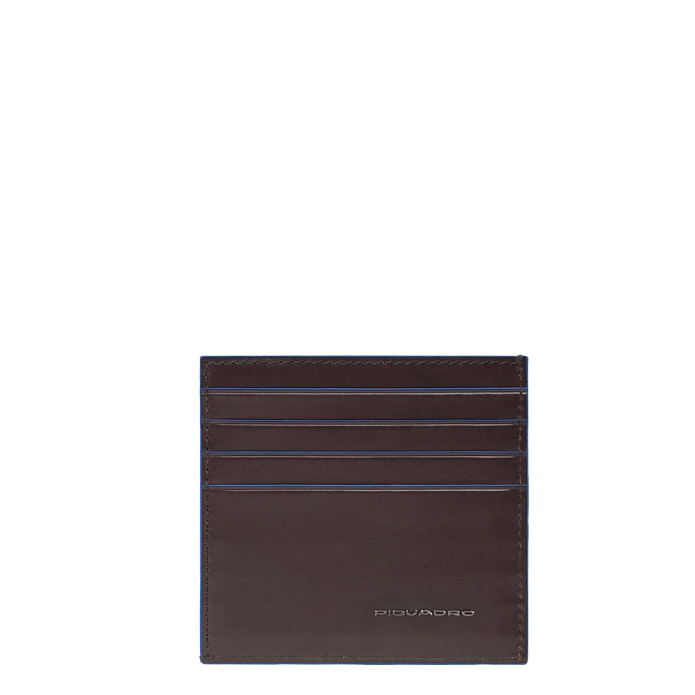 Piquadro Unisex Brun Accessoarer One Size, Läder, Smal Kreditkortsficka Med Rfid-Skydd