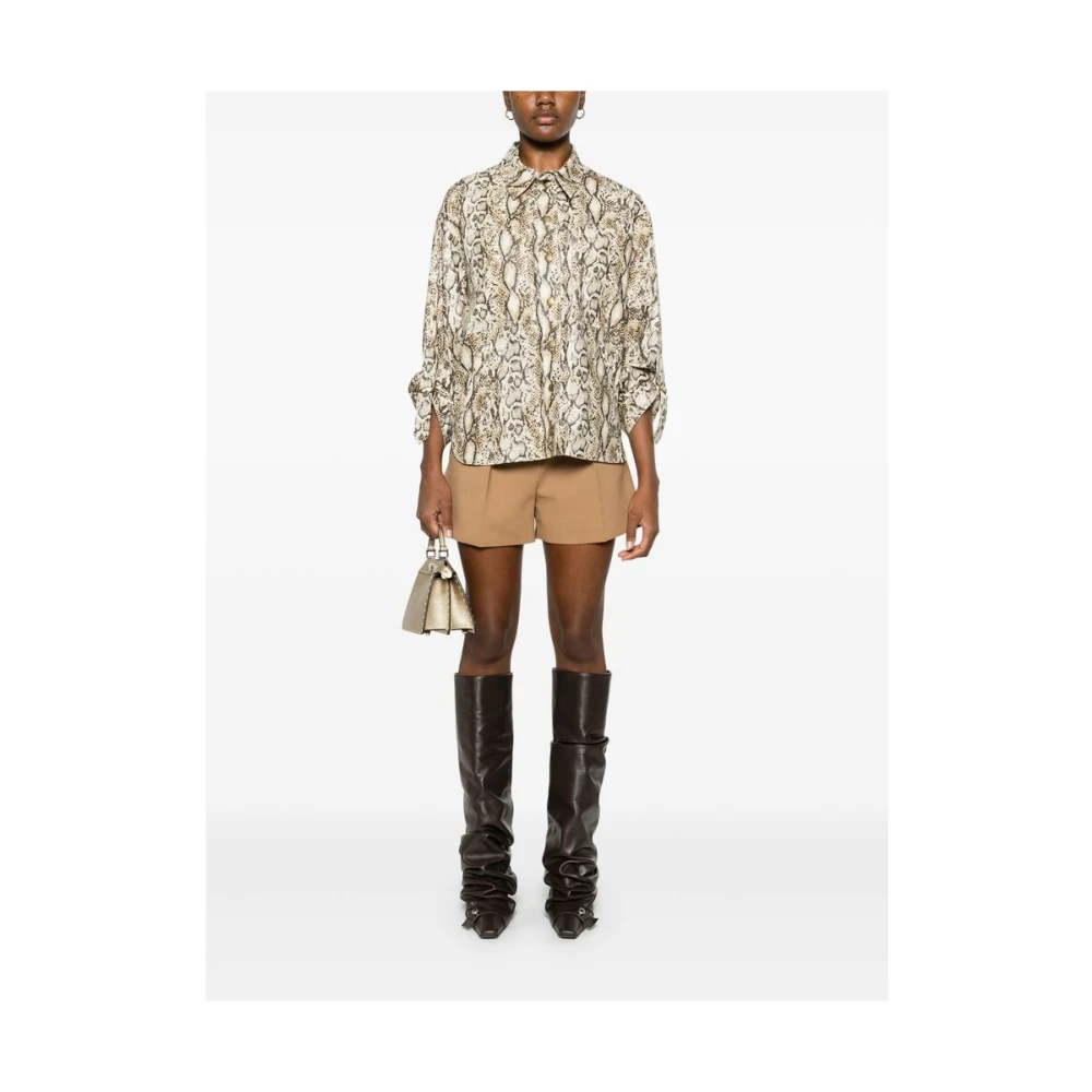 Isabel marant Beige Front Press-Stud Buitenkleding Multicolor Dames