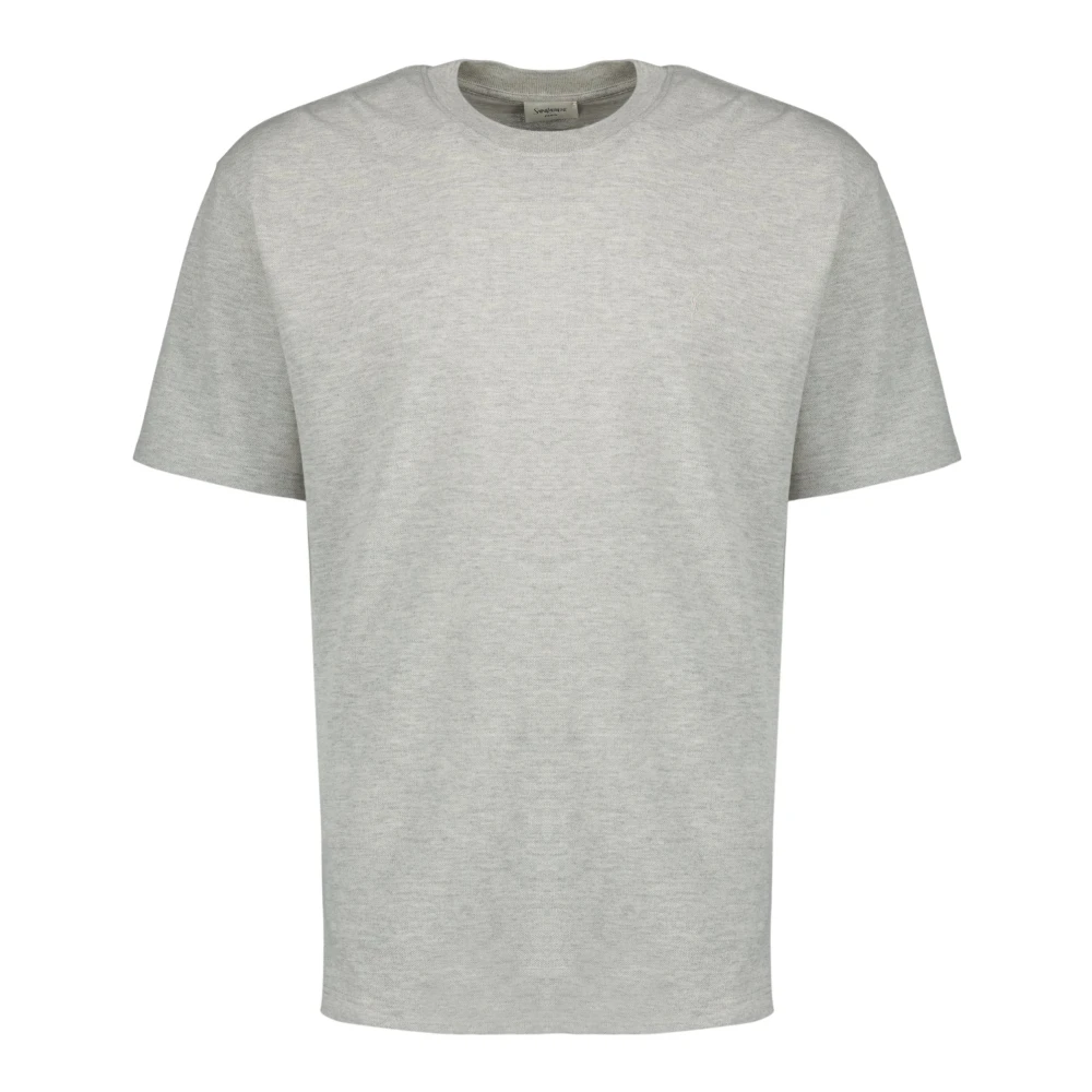 Saint Laurent Men's Gray T-Shirts, M, Cassandre Oversize T-Shirt