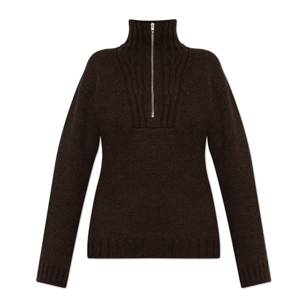 Jil Sander Femme Marron - Pull En Laine - Pulls - Brun - Taille: 44 Fr