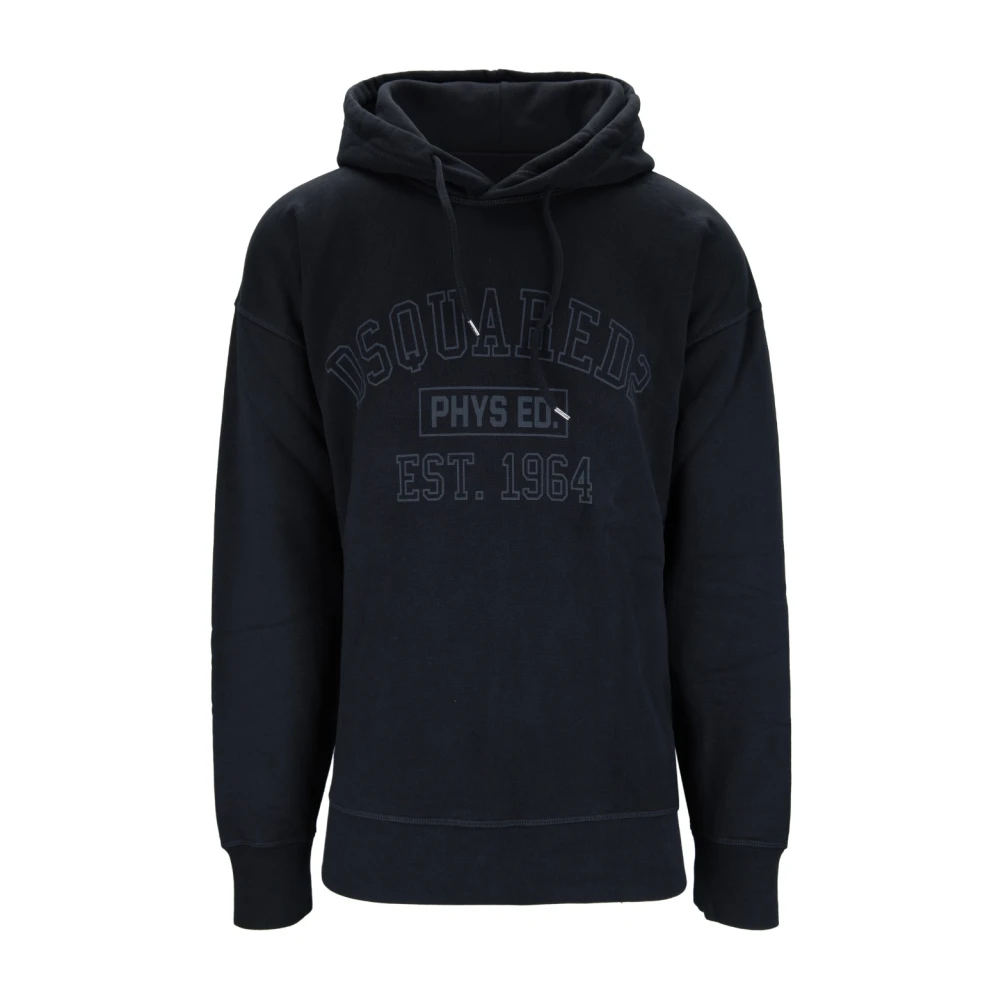 Dsquared2 Heren hoodie met trekkoord Black Heren