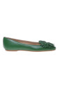 green-nappa-leather-ballerina