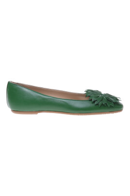 green-nappa-leather-ballerina